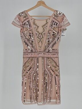 Boohoo Boutique Sequin Cap Sleeve Mini Dress NWT Size 6